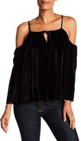 Thumbnail for your product : Laundry by Shelli Segal Cold Shoulder Velvet Top