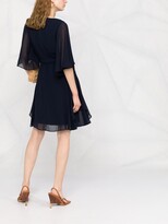 Thumbnail for your product : Lauren Ralph Lauren Mandie flared semi-sheer dress