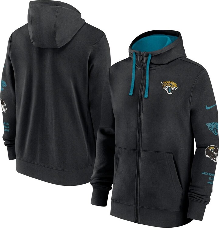 Nike Men's Black Jacksonville Jaguars Club Full-Zip Hoodie Jacket