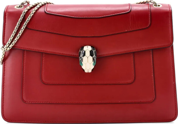 Bvlgari Pre-Owned Serpenti Forever Square Leather Medium shoulder bag