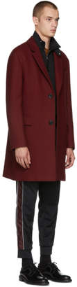 Lanvin Burgundy Wool Coat