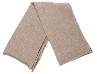 Allude Two-Tone Knit Scarf
