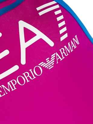 EA7 Emporio Armani Logo-Print One-Piece Swimsuit