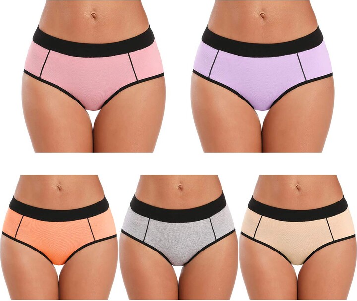 RHYFF High Waisted Thongs for Women Tummy Control Thong Soft Seamless  Underwear No Show High Rise Panties XS-XL : : Clothing, Shoes 