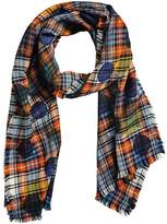 Burberry dot print tartan scarf 