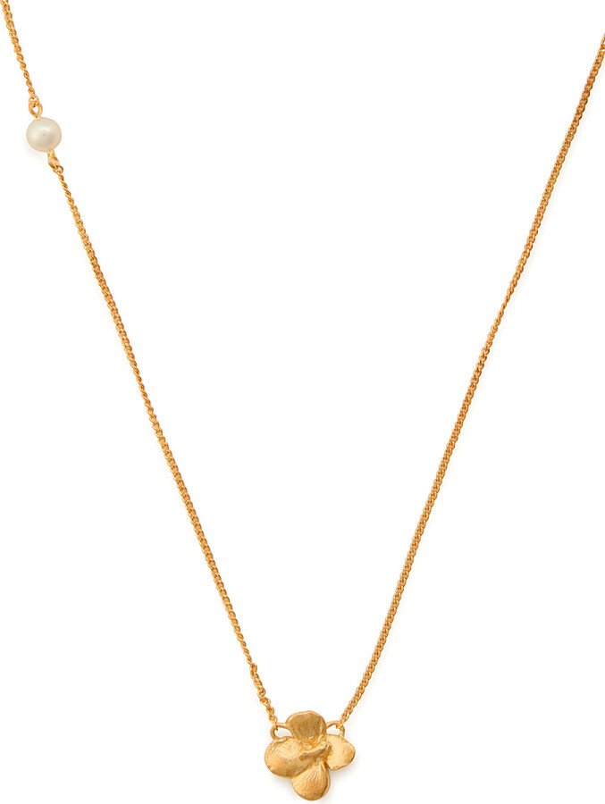COMPLETEDWORKS Pearl and 18kt Gold-plated Pendant Necklace