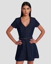 Thumbnail for your product : 7 For All Mankind Denim Lustre Mod Dress in Dark Rinse