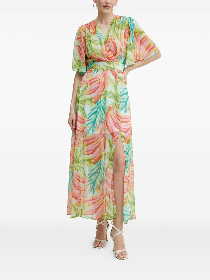 Morgan Slit Floral Print Maxi Dress