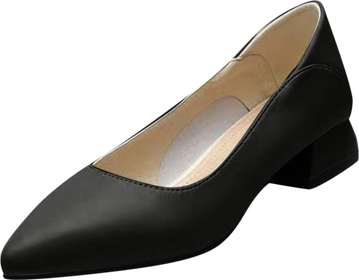 GDKKBIN Court Shoes For Women Wide Fit Ladies Womens Black Platform