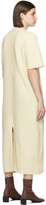 Thumbnail for your product : AURALEE Beige Felted Wool Half Sleeve Long Dress