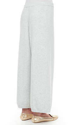 Joan Vass Plus Size Wide-Leg Knit Pants
