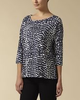 Thumbnail for your product : Jaeger Jersey Abstract Spot Print Top