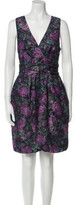 Thumbnail for your product : Nicole Miller Printed Knee-Length Dress w/ Tags Purple