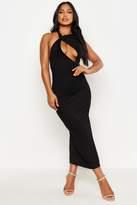 Thumbnail for your product : boohoo High Neck Cut Out Bodycon Midi Dress