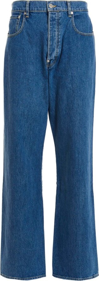 Kenzo Logo Patch Straight-Leg Jeans