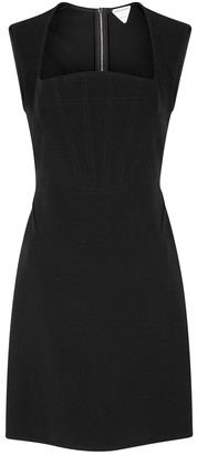 Bottega Veneta Black panelled mini dress