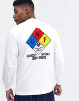 Thumbnail for your product : HUF Hazard long sleeve t-shirt with back print in white
