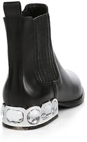 Thumbnail for your product : Sophia Webster Bessie Jewel-Heel Leather Chelsea Boots
