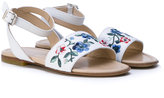 Thumbnail for your product : Ermanno Scervino floral embroidered sandals