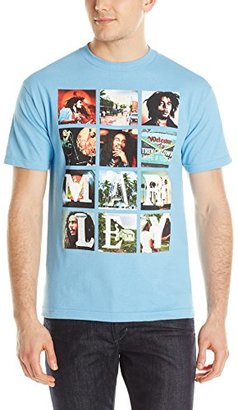 Zion Rootswear Men's Bob Marley Block Images T Shirt