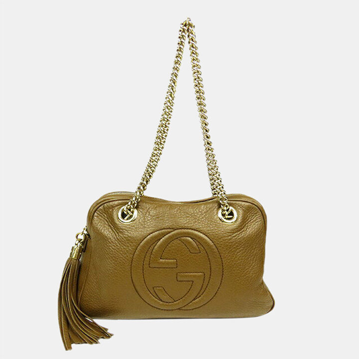 Gucci Brown Soho Chain Shoulder Bag ShopStyle