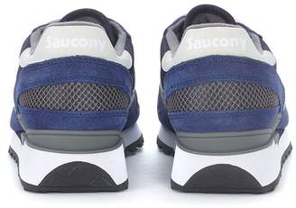 Saucony Shadow Blue Suede And Mesh Sneaker