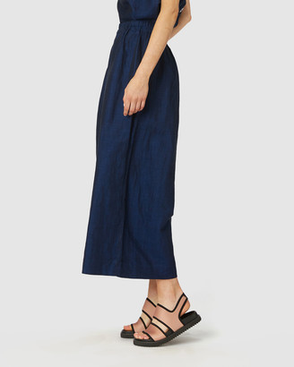 gorman Women's Blue Chino Shorts - Linen Culottes - Size One Size, 8 at The Iconic