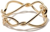 Thumbnail for your product : David Yurman 18kt yellow gold Continuance bold bangle