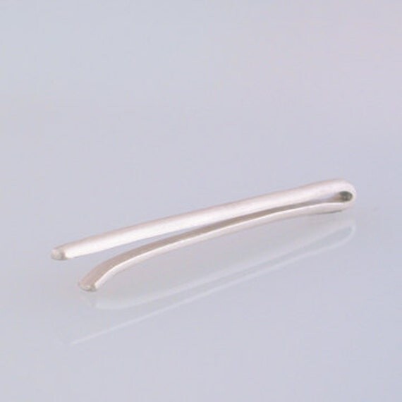 Etsy Half Round Sterling Silver Tie Bar