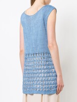 Thumbnail for your product : Voz Perforated Knit Tank Top