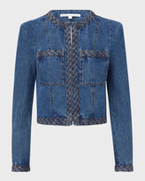 Thumbnail for your product : Veronica Beard Arrowe Tailored Denim Jacket
