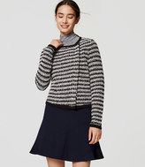 Thumbnail for your product : LOFT Striped Knit Moto Jacket