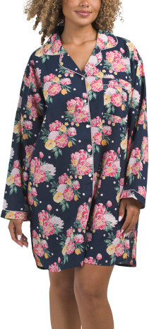 TJMAXX Roslyn Nightshirt For Women, Cotton