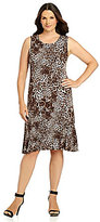 Thumbnail for your product : Calvin Klein Woman Animal-Print Sheath Dress