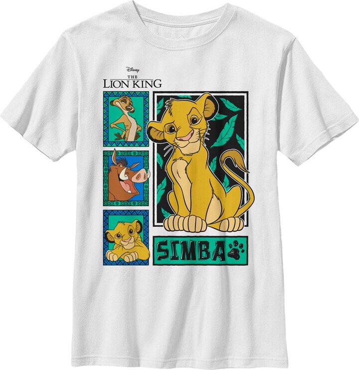 The Lion King Boy's Lion King Three Best Friends Panel TShirt White