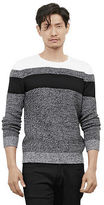 Thumbnail for your product : Kenneth Cole Marled Stripe Crewneck Sweater