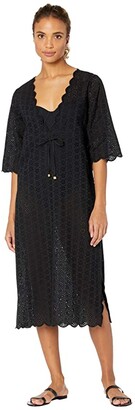 ladies black beach cover up