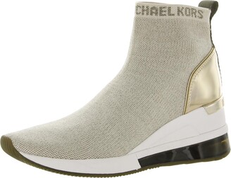 MICHAEL Michael Kors Skyler Womens Metallic Fashion Wedge Sneaker -  ShopStyle