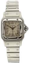 Thumbnail for your product : Cartier Preowned Santos Automatic Silver Gulloche Dial Ladies Watch Ref2423