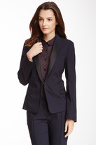 Thumbnail for your product : See by Chloe Contrast Lapel Wool Blend Blazer