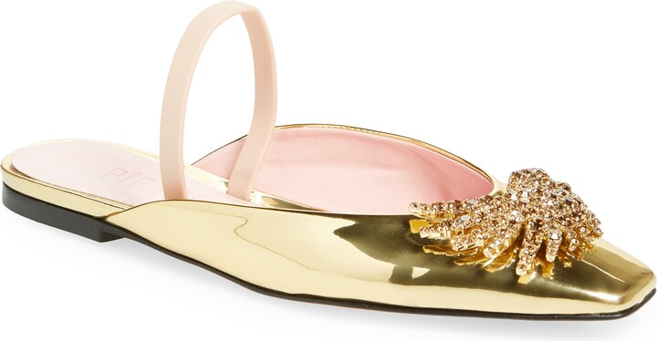 Piferi Drizella Crystal Embellished Slingback Flat