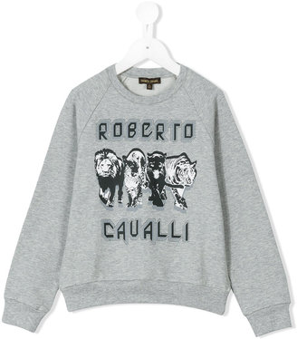 Roberto Cavalli wildcat print sweatshirt