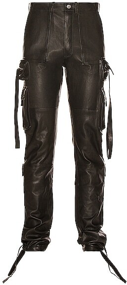 Amiri Leather Tactical Pant in Black - ShopStyle Casual Trousers