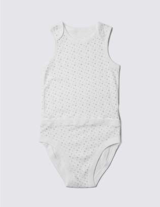 Marks and Spencer Unisex Pure Cotton Bodysuit (3-8 Years)