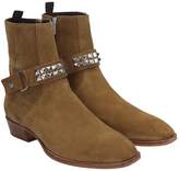 Thumbnail for your product : Represent REPRESENT Strapped Boot High Heels Ankle Boots In Leather Color Suede