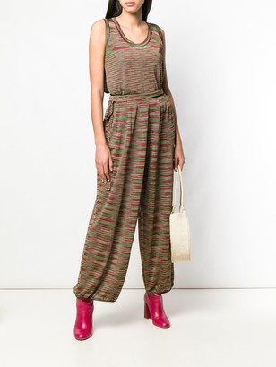 Missoni Pre-Owned 2000's Blurry Stripes Trousers & Blouse