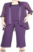 Thumbnail for your product : Le Bos Women's Fortuny Trim Long Jacket Pant Set