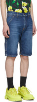Thumbnail for your product : MSGM Blue Denim 70s Wash Shorts