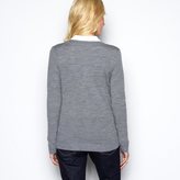 Thumbnail for your product : La Redoute R essentiel Long-Sleeved Merino Wool Cardigan