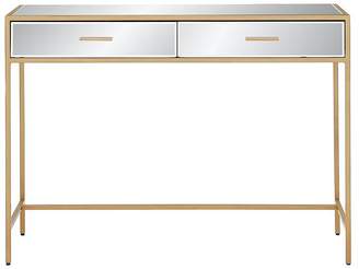 Ideal Home Gold Ready Assembled Mirrored Dressing Table
